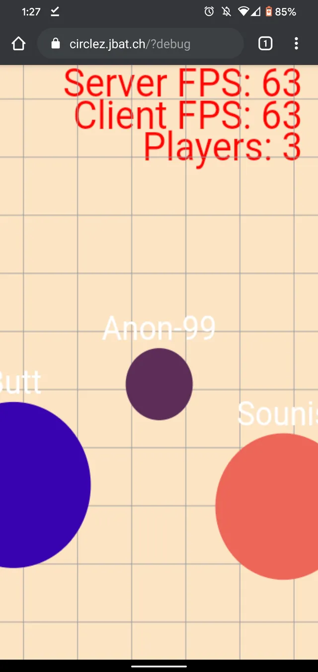 Screenshot of "circlez"