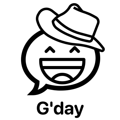 Screenshot of "Gday Chat"